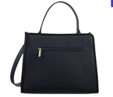 Women's Handbags: Morrissey Ladies Italian Structured Leather Tote Bag Handbag Womens - Navy