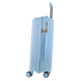 Suitcases: Pierre Cardin Inspired Milleni Cabin Luggage Bag Travel Carry On Suitcase 54cm (39L) - Blue