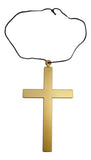 Men's Jewellery: MONK CROSS Priest Costume Fancy Dress Necklace Religious Nun Accessory Halloween