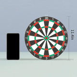 Gym Equipment & Accessories: 12" Dartboard Dart Board with Steel Darts Professional Competition Party Game