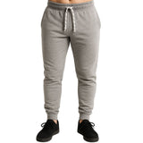 Mens Skinny Track Pants Slim Fit Joggers Gym Cuffed Sports Trousers - Grey - XL