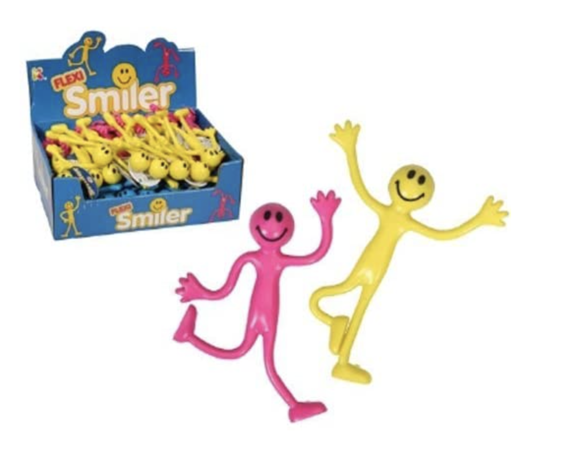 Activity Toys: 1x Bendy Smiley Man - Assorted