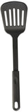 6x 32cm Nylon Slotted Non-Stick Spatula Cooking Tool Utensil in Black