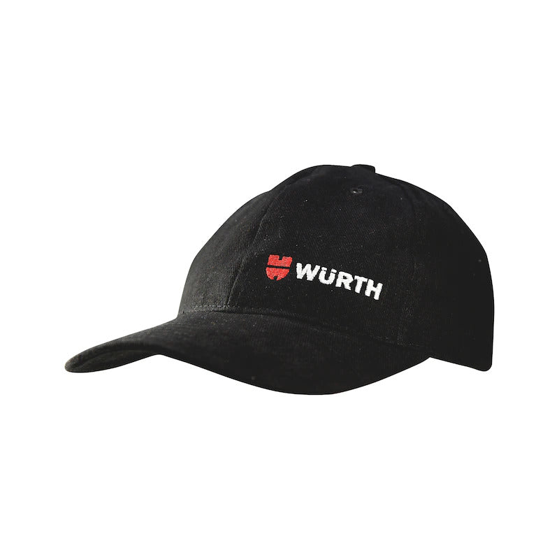 Men's Hats & Caps: Wurth Baseball Cap Hat 100% Cotton - Black