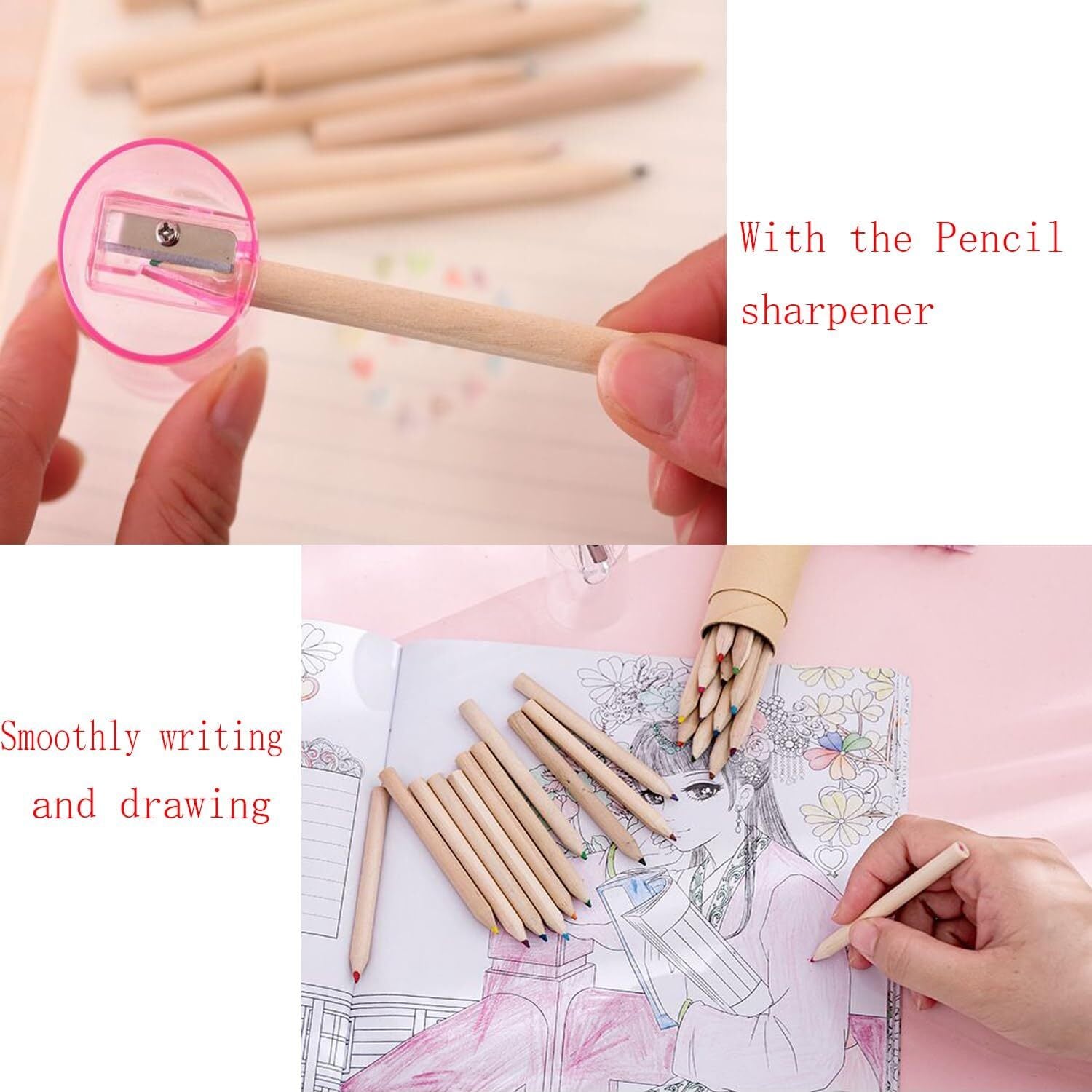 Arts & Crafts: 18pcs Mini Colour Pencils Junior Artist Coloured Pencils Kids Drawing Pencil