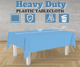 Table Linen & Kitchen Towels: Table Cloth Cover Reusable & Washable Xmas Party 137cm x 274cm (54"x108") in Sky Blue