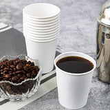 1000pcs 6oz Premium White Paper Coffee Takeaway Cups Bulk