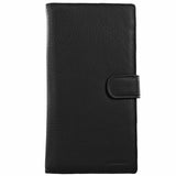 Men's Accessories: Pierre Cardin Leather Passport Holder Travel Wallet w/ RFID Protection - Black