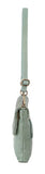 Women's Handbags: Pierre Cardin Womens Woven Leather Flap Cross-Body Bag/Clutch - Mint Green