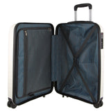 Suitcases: Pierre Cardin 76cm Large Hard-Shell Suitcase Travel Luggage Bag - White