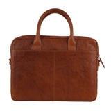 Men's Accessories: Pierre Cardin Leather Multi-Handle 15" Laptop Computer Bag - Tan