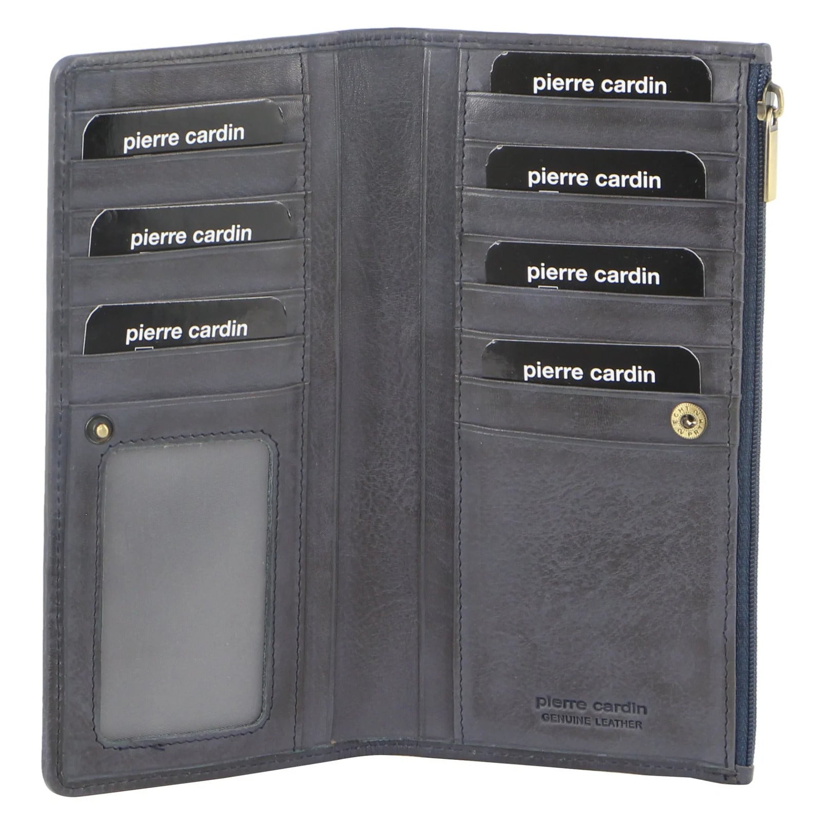 Women's Handbags: Pierre Cardin Womens Soft Italian Leather RFID Purse Wallet - Teal
