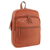 Women's Handbags: Pierre Cardin Womens Vintage Backpack Bag in Cognac