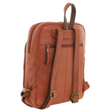 Women's Handbags: Pierre Cardin Womens Vintage Backpack Bag in Cognac