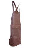 Aprons: Pierre Cardin Professional Leather Apron Butcher Woodwork Hairdressing Barber Chef - Brown