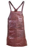 Aprons: Pierre Cardin Professional Leather Apron Butcher Woodwork Hairdressing Barber Chef - Chestnut