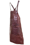 Aprons: Pierre Cardin Professional Leather Apron Butcher Woodwork Hairdressing Barber Chef - Chestnut