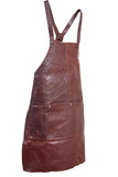 Aprons: Pierre Cardin Professional Leather Apron Butcher Woodwork Hairdressing Barber Chef - Chestnut