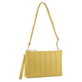 Women's Handbags: Pierre Cardin Womens Crossbody/Clutch Leather Bag in Yellow