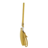 Women's Handbags: Pierre Cardin Womens Crossbody/Clutch Leather Bag in Yellow