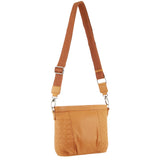 Women's Handbags: Pierre Cardin Leather Crossbody Bag w/ Shoulder Strap in Apricot