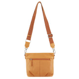 Women's Handbags: Pierre Cardin Leather Crossbody Bag w/ Shoulder Strap in Apricot
