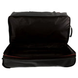 140L Pierre Cardin Trolley Bag Medium Soft Travel Luggage Wheeled Duffle - Black