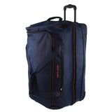 Suitcases: Pierre Cardin Trolley Bag Large Soft Travel Luggage Wheeled Duffle 82 Cm - Navy