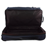 Suitcases: Pierre Cardin Trolley Bag Large Soft Travel Luggage Wheeled Duffle 82 Cm - Navy