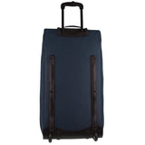 Suitcases: Pierre Cardin Trolley Bag Large Soft Travel Luggage Wheeled Duffle 82 Cm - Navy