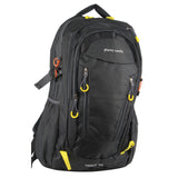 Men's Accessories: Pierre Cardin Mens Nylon Adventure Travel & Sport Large Backpack Bag in Grey/Black