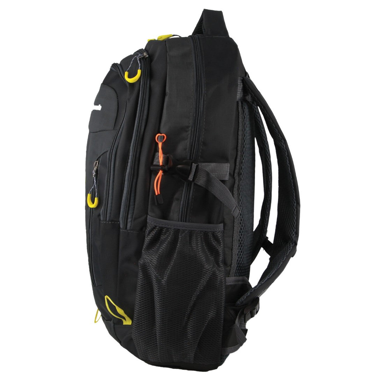 Men's Accessories: Pierre Cardin Mens Nylon Adventure Travel & Sport Large Backpack Bag in Grey/Black