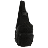 Men's Accessories: Pierre Cardin Cross Body Tactical Sling Bag Rucksack Army Style in Black