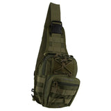 Men's Accessories: Pierre Cardin Cross Body Tactical Sling Bag Rucksack Army Style in Green
