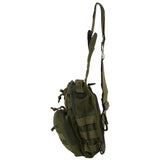 Men's Accessories: Pierre Cardin Cross Body Tactical Sling Bag Rucksack Army Style in Green