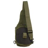 Men's Accessories: Pierre Cardin Cross Body Tactical Sling Bag Rucksack Army Style in Green