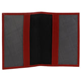 Packing Organisers: Pierre Cardin Slim Leather Passport Wallet Holder RFID Case Cover - Red