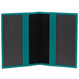 Pierre Cardin Slim Leather Passport Travel Wallet Holder RFID Case Cover - Turquoise