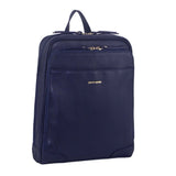 Women's Handbags: Pierre Cardin Rustic Womens Leather Backpack Bag Handbag Back Pack Travel  - Navy