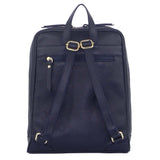 Women's Handbags: Pierre Cardin Rustic Womens Leather Backpack Bag Handbag Back Pack Travel  - Navy