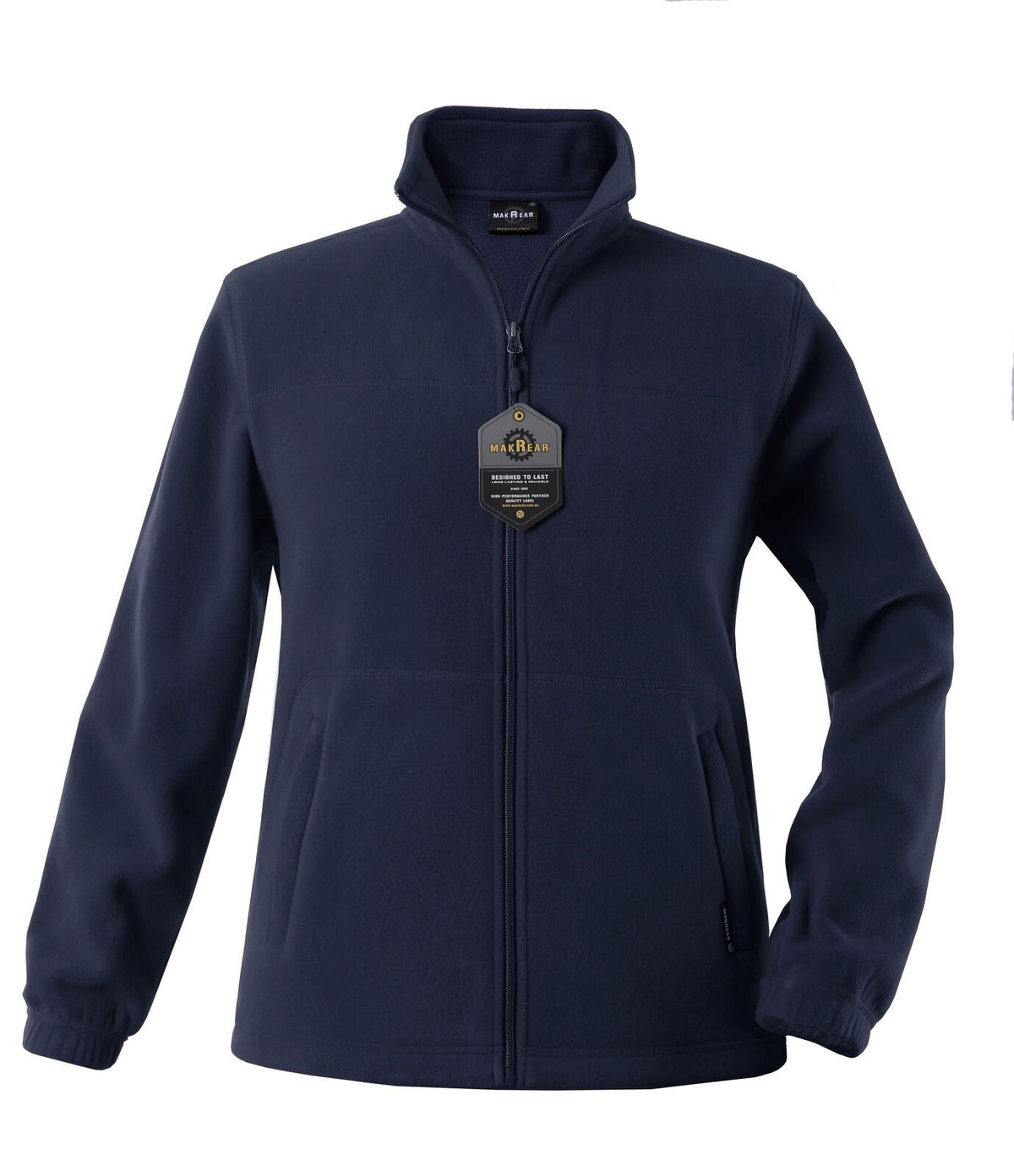Womens Polar Fleece Full Zip Jumper Jacket Winter Warm in Navy Blue