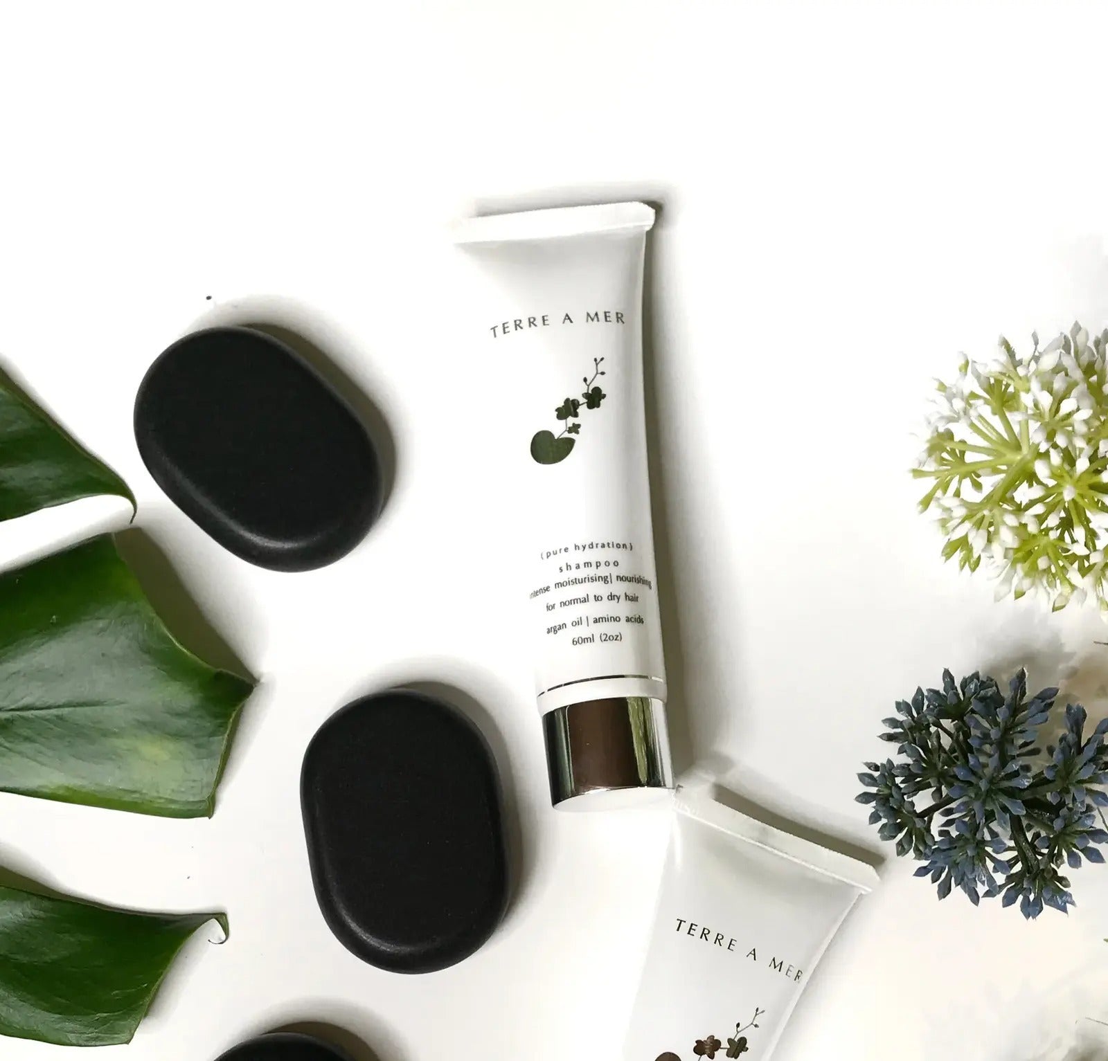 Shampoo & Conditioner: 2x Terre A Mer Pure Hydration Amino Acid/Argan Conditioner - 60ml Travel Size
