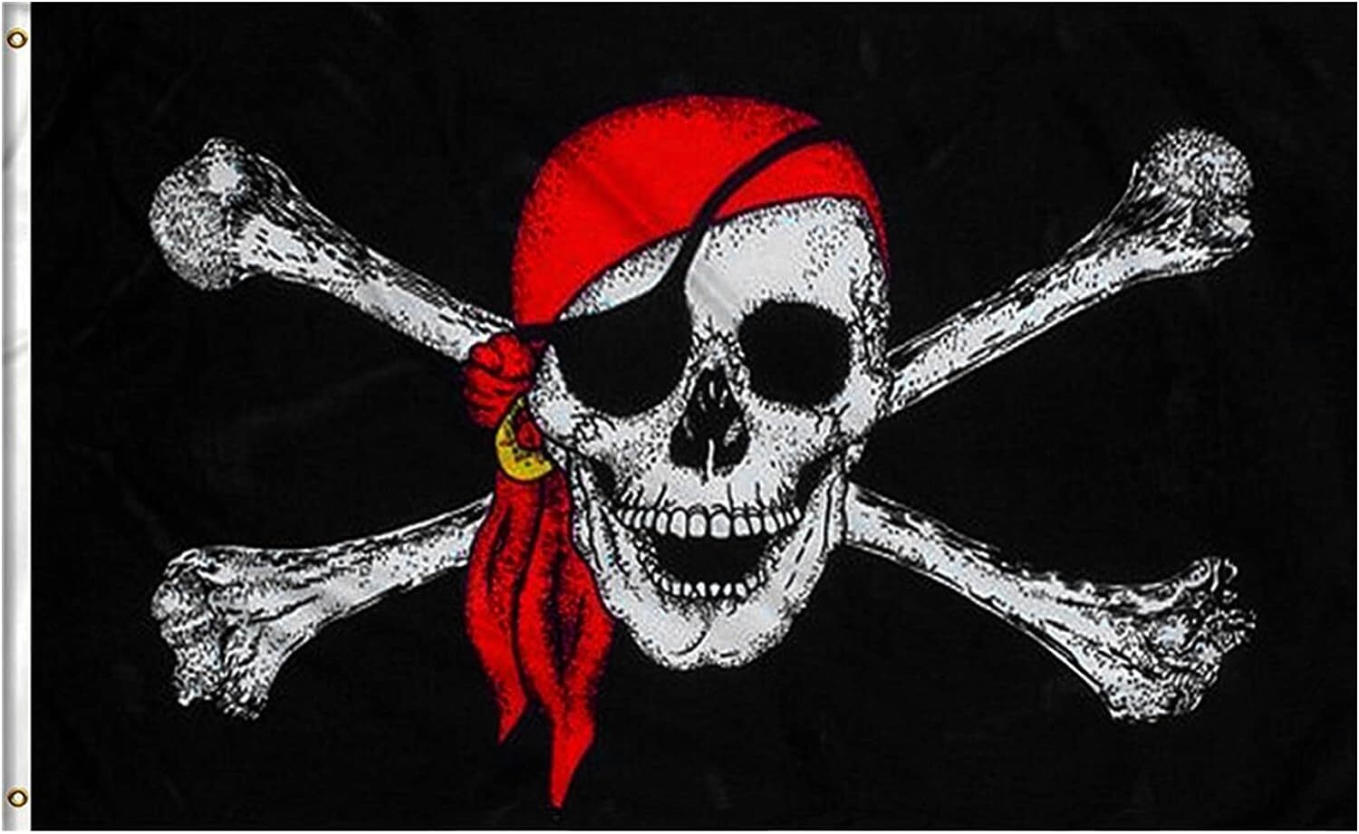Novelty Gifts: PIRATE FLAG Skull Party Pirates Skull & Crossbones Large 150 x 90 Jolly Roger
