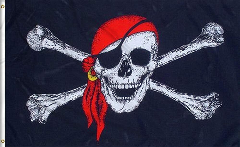 Novelty Gifts: PIRATE FLAG Skull Party Pirates Skull & Crossbones Large 150 x 90 Jolly Roger