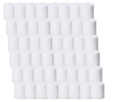 Candles: 48x Premium Church Candle Pillar Candles White Unscented Lead Free 36Hrs - 7*7cm