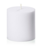 Candles: 48x Premium Church Candle Pillar Candles White Unscented Lead Free 36Hrs - 7*7cm