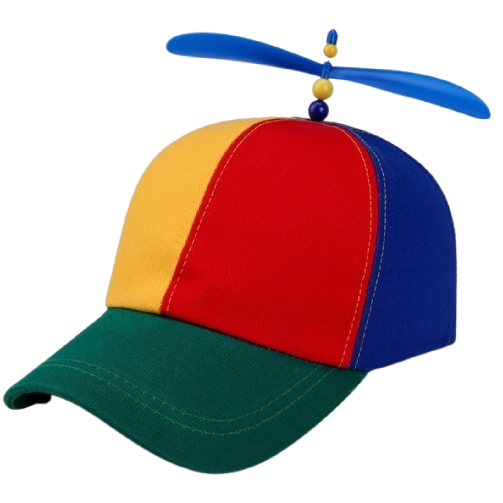 Costumes & Accessories: Propeller Helicopter Hat Clown Cap Jester Tweedledee Costume Windmill Snap