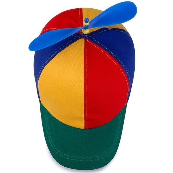 Costumes & Accessories: Propeller Helicopter Hat Clown Cap Jester Tweedledee Costume Windmill Snap
