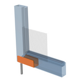 Building Materials: Rolltrak Flyscreen Frame Hinge (1 Pack of 2) - Fits 25mm x 11mm Frame