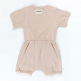 Ponchik Babies + Kids - Ribbed Cotton Romper - Sugar Cookie - 0-3 months